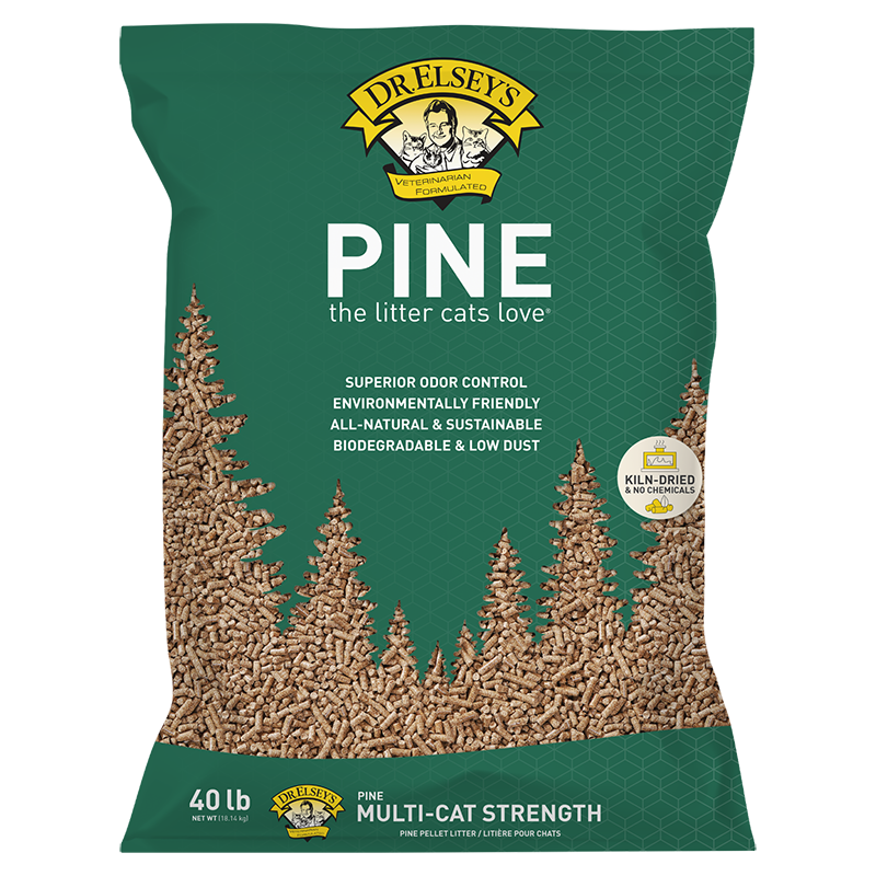 Natural pine pellet cat litter best sale