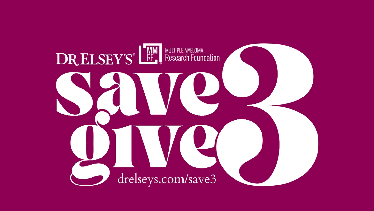 Dr. Elsey's Save $3, give $3 banner